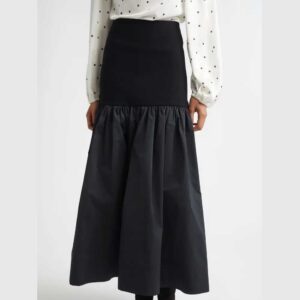 A.L.C. Cami Mixed Media Maxi Skirt