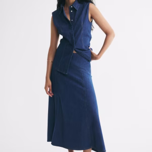 A-Line Denim Skirt