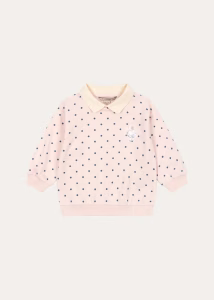 Konges Slojd Girl's Spotty Long-Sleeve Polo Shirt, Size 12M-8Y