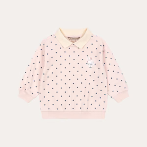 Konges Slojd Girl's Spotty Long-Sleeve Polo Shirt, Size 12M-8Y