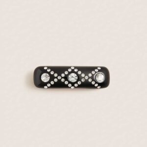 Tuckernuck Accessories Black and Crystal Barrette