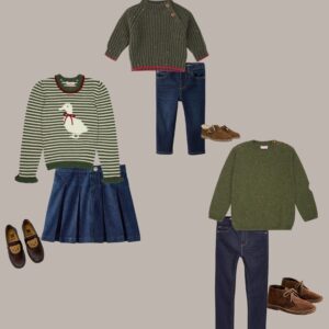 Olive and Denim Family look