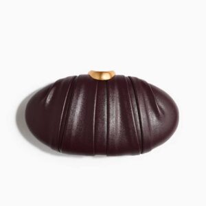 Coated Clutch Bag with Chain Strap