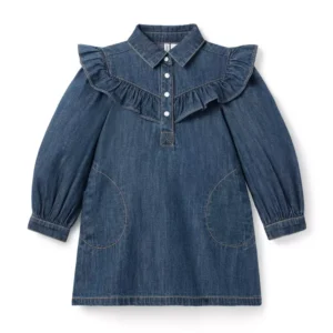 Denim Ruffle Dress
