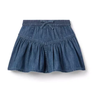 The Denim Seamed Skirt