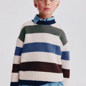 Patent-Knit Sweater