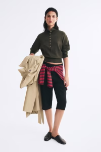 Fine-Knit Mock Turtleneck Sweater