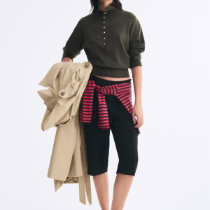 Fine-Knit Mock Turtleneck Sweater