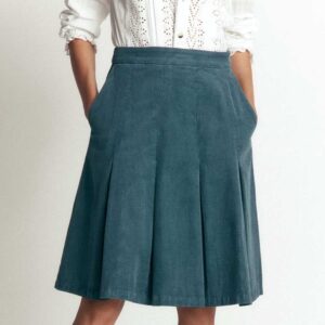 Flippy Cord Skirt Storm Blue