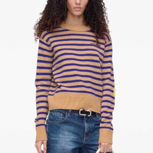 Marc Jacobs striped flower-embellished sweater