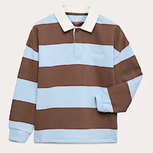 M&S Pure Cotton Striped Rugby Sweatshirt (6-16 Yrs)
