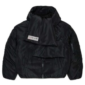 N°21 Kids Padded Scarf Down Jacket