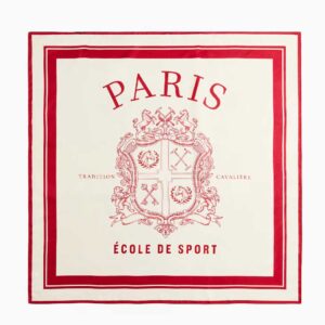 Patterned Scarf Red/Paris