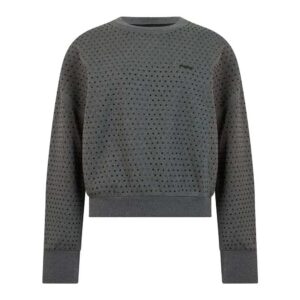Pinko Cropped Studded Sweatshirt
