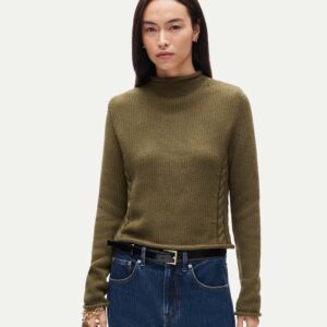 Rollneck™ reversible cardigan