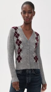 WAYF Elizabeth Argyle Cardigan
