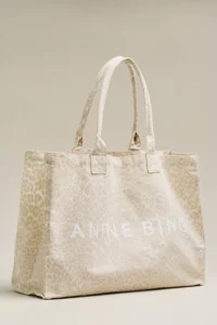 Anine Bing Leo Canvas Tote Bag