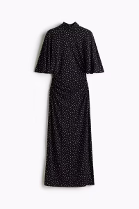 Butterfly-Sleeved Jersey Dress