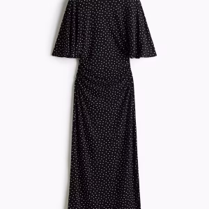 Butterfly-Sleeved Jersey Dress