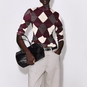 Merino Wool Turtleneck Top