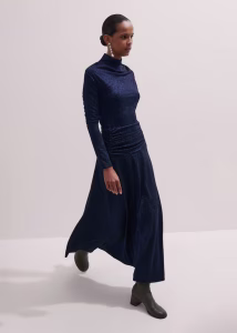 Metallic Maxi Dress Stretch Jersey