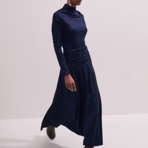 Metallic Maxi Dress Stretch Jersey