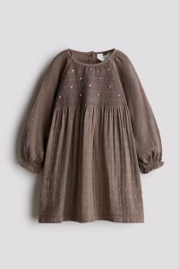 Embroidered-Detail Dress