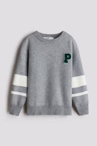 Motif-Detail Sweater