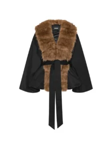 ROTATE BIRGER CHRISTENSEN faux-fur collar jacket