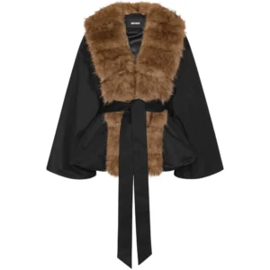 ROTATE BIRGER CHRISTENSEN faux-fur collar jacket