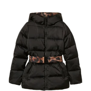 TWINSET puffer jacket with reversible belt