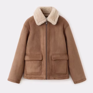 Double face jacket with fleece lining