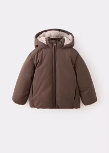 Padded sherpa-lined anorak