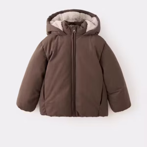 Padded sherpa-lined anorak