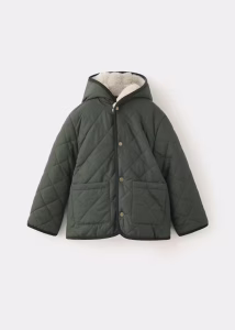 Padded coat with hood