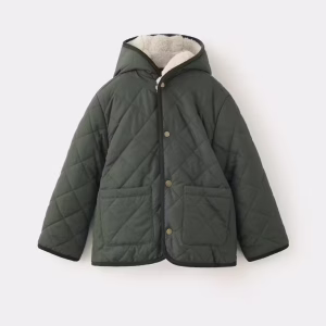 Padded coat with hood