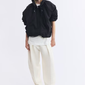 Funnel-Collar Nylon Jacket