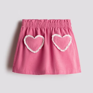 Pocket-Detail Corduroy Skirt