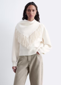Scarf Detail Knit Jumper