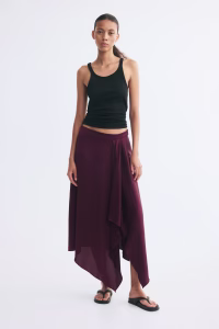 Satin Handkerchief Skirt
