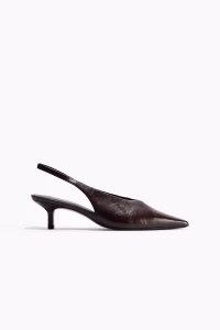 Kitten-Heeled Slingbacks