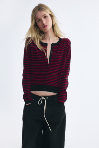 Knit Viscose-Blend Cardigan