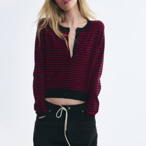 Knit Viscose-Blend Cardigan
