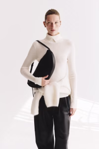 Silk-Blend Turtleneck Top