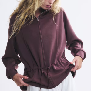 Peplum Sweatshirt Jacket