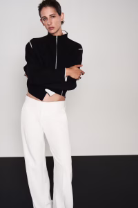 Cardigan with Zipper
