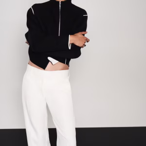 Cardigan with Zipper