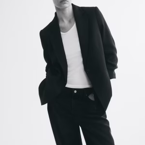 Gathered-Sleeve Jacket