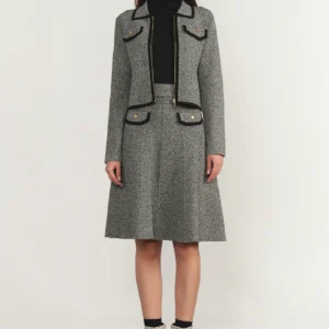 Trent Jacket in Black Tweed