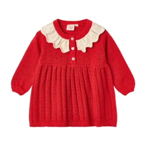Flöss Dora Pointelle Knit Dress